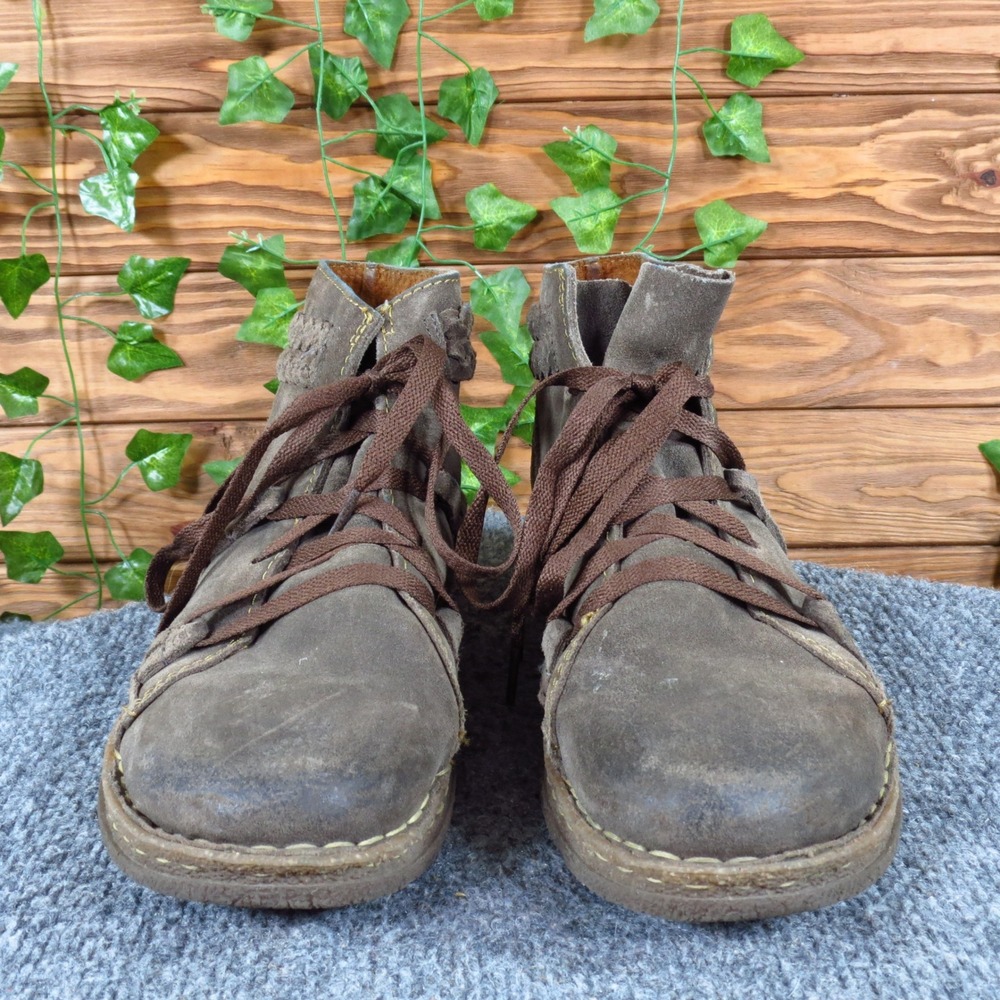 Born Temple II Women Ankle Boots Size 10 Walking Outdoor Brown Suede Lace Up - Picture 3 of 9